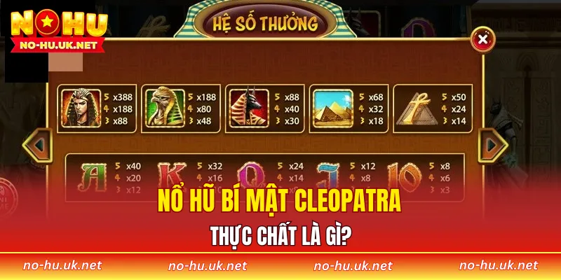 Nổ hũ bí mật Cleopatra thực chất là gì?